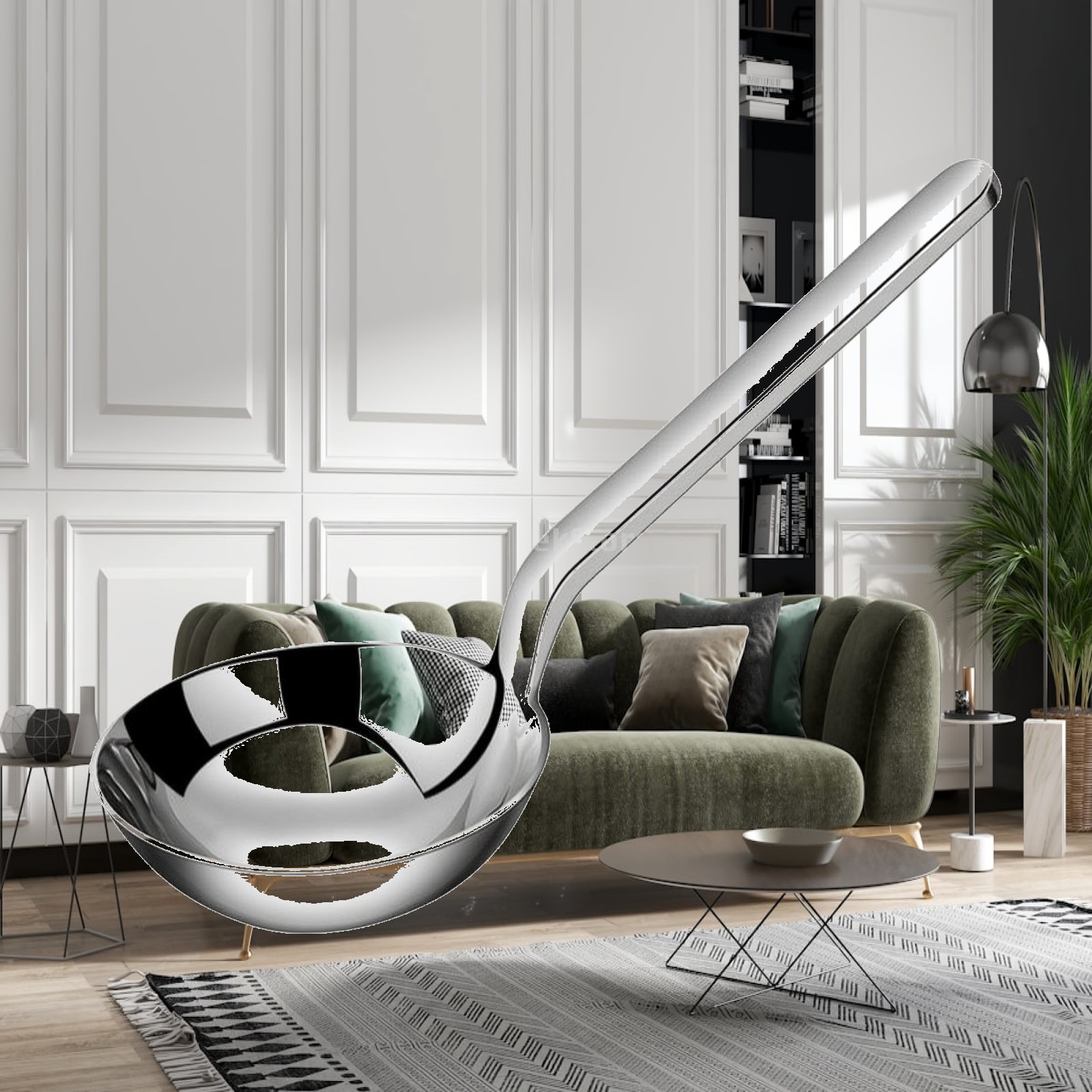 Home Cooking Restaurants - Soup Ladle One-Piece Soup Ladle with