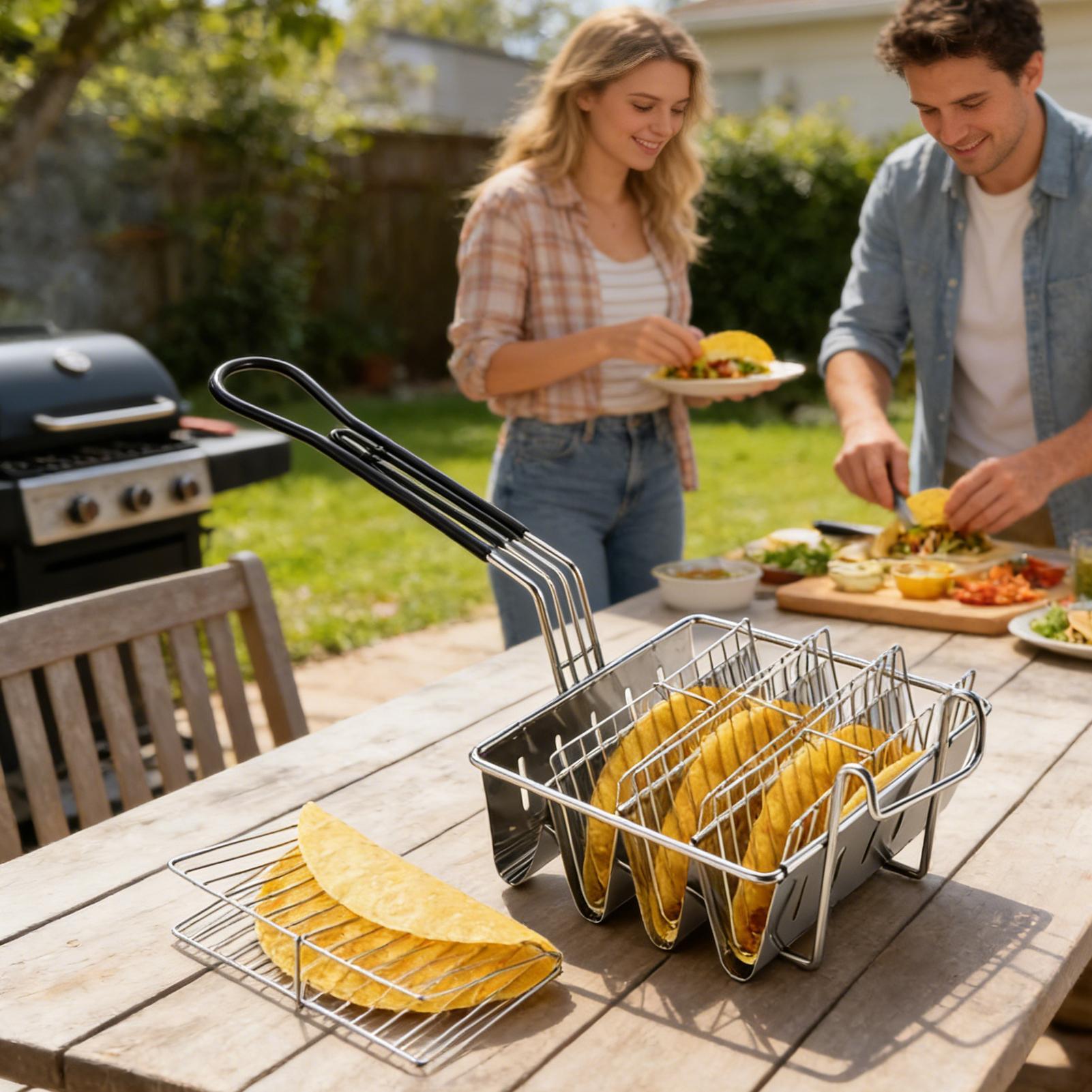 Taco Fryer Basket 4 Shells Sta - Home Cooking Restaurants review and price