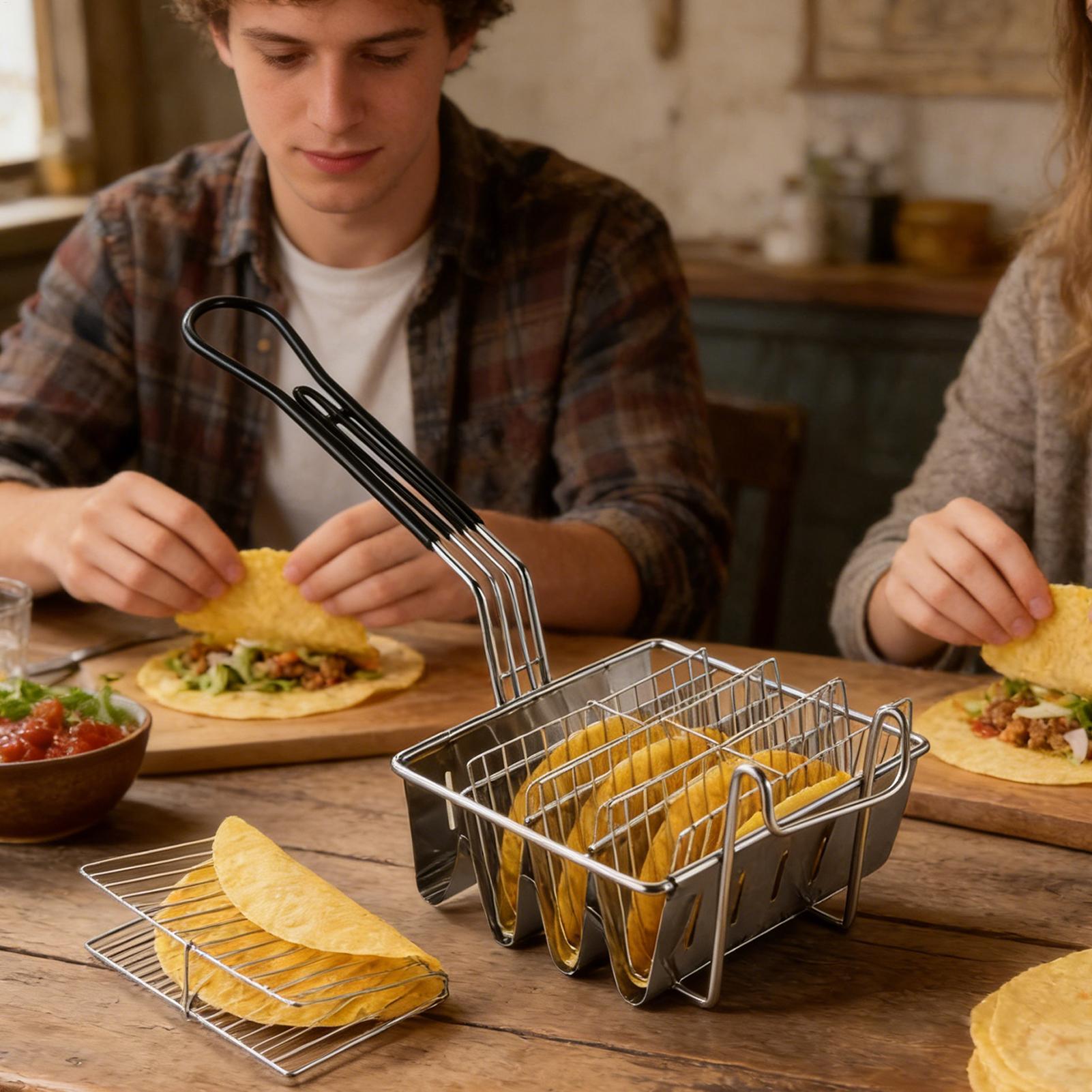 Taco Fryer Basket 4 Shells Sta - Home Cooking Restaurants review and price