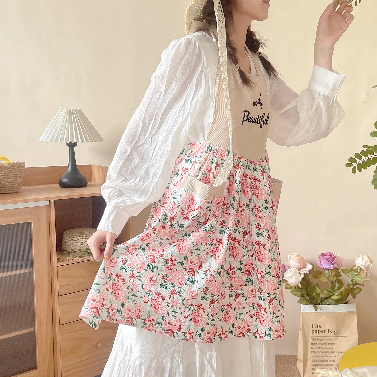 Corduroy apron beautiful for w - Home Cooking Work review and price
