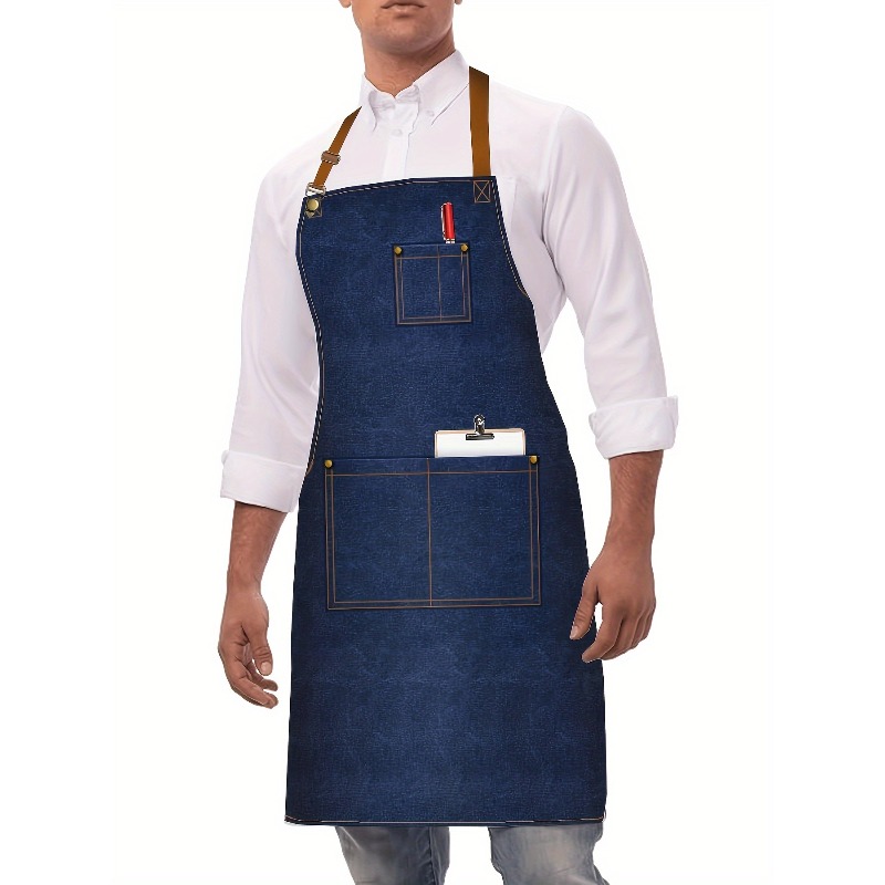Denim Work Apron for Men Women - Home Cooking Work review and price