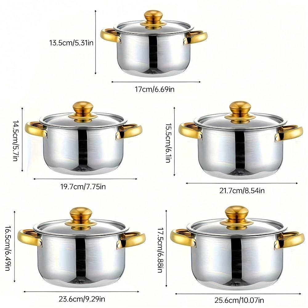 Stainless Steel Pot Set Modern - Home Cooking Restaurants review and price