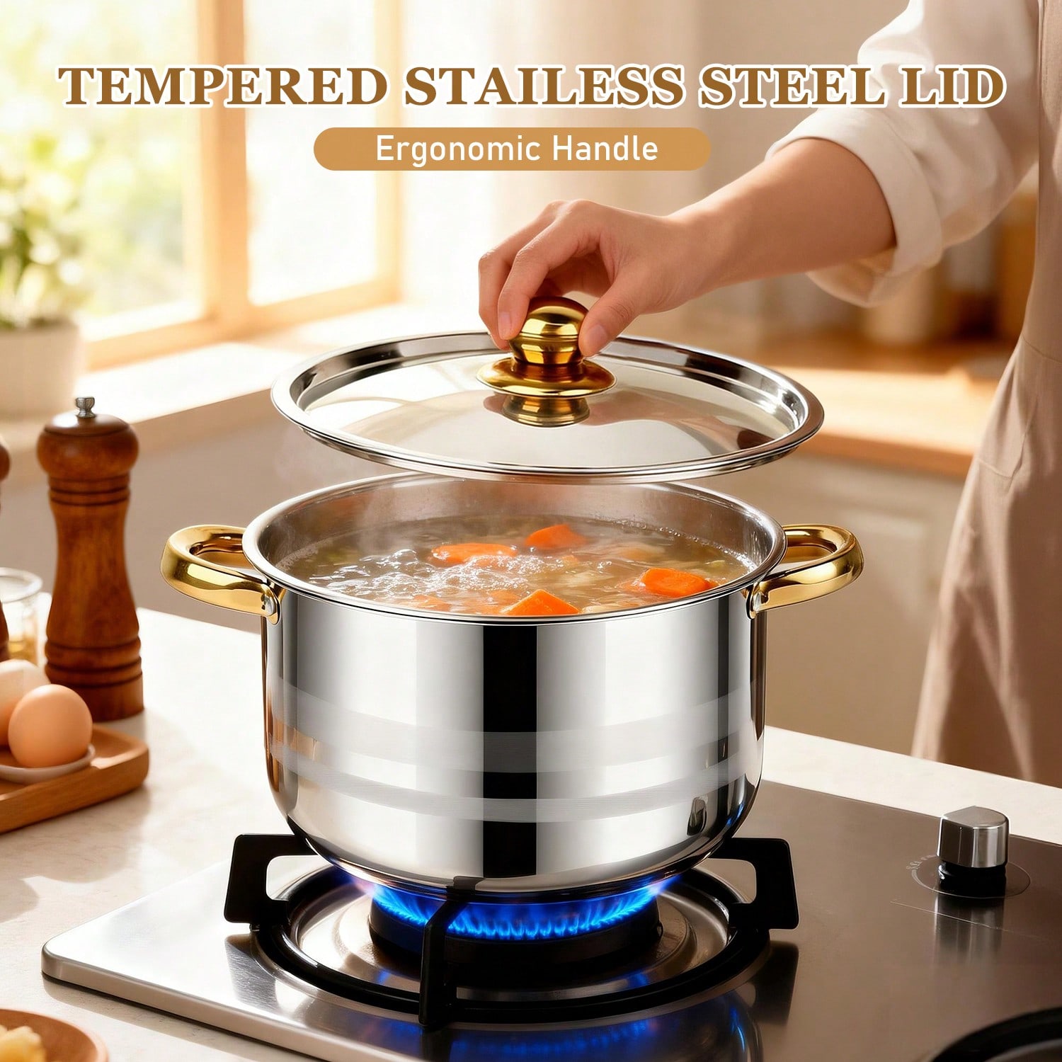 Stainless Steel Pot Set Modern - Home Cooking Restaurants review and price